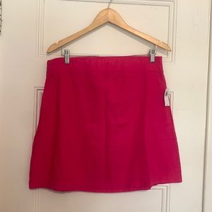 NWT Old Navy Pink Linen A-Line Mini Skirt